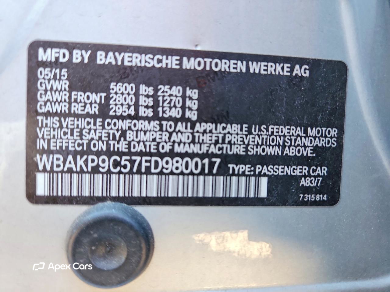 BMW Series 5 2015