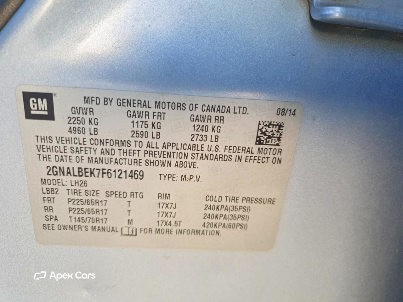 Chevrolet Equinox 2015