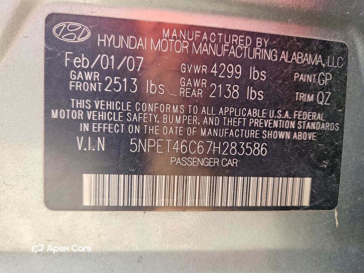 Hyundai Sonata 2007