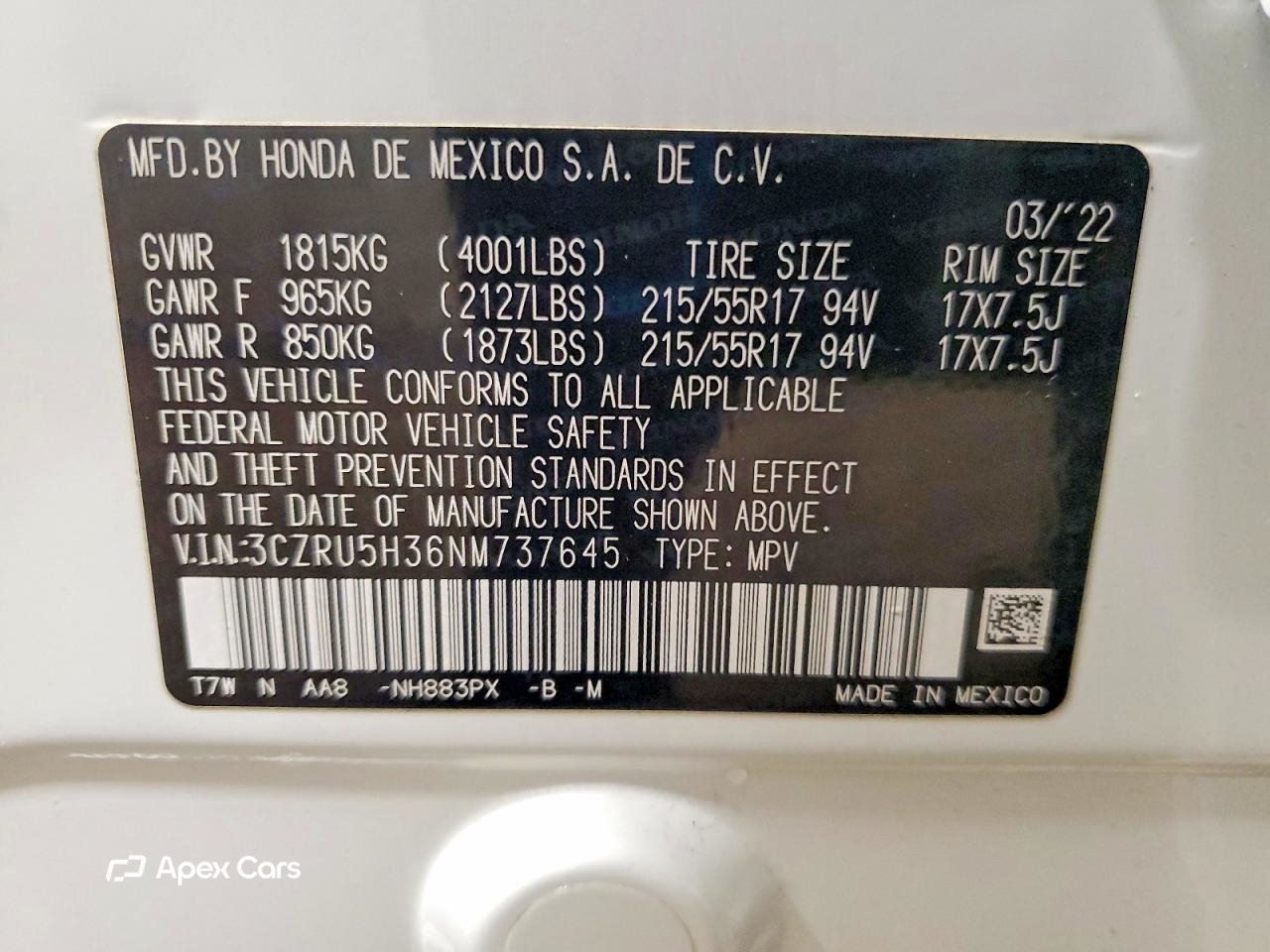 Honda HR-V 2022