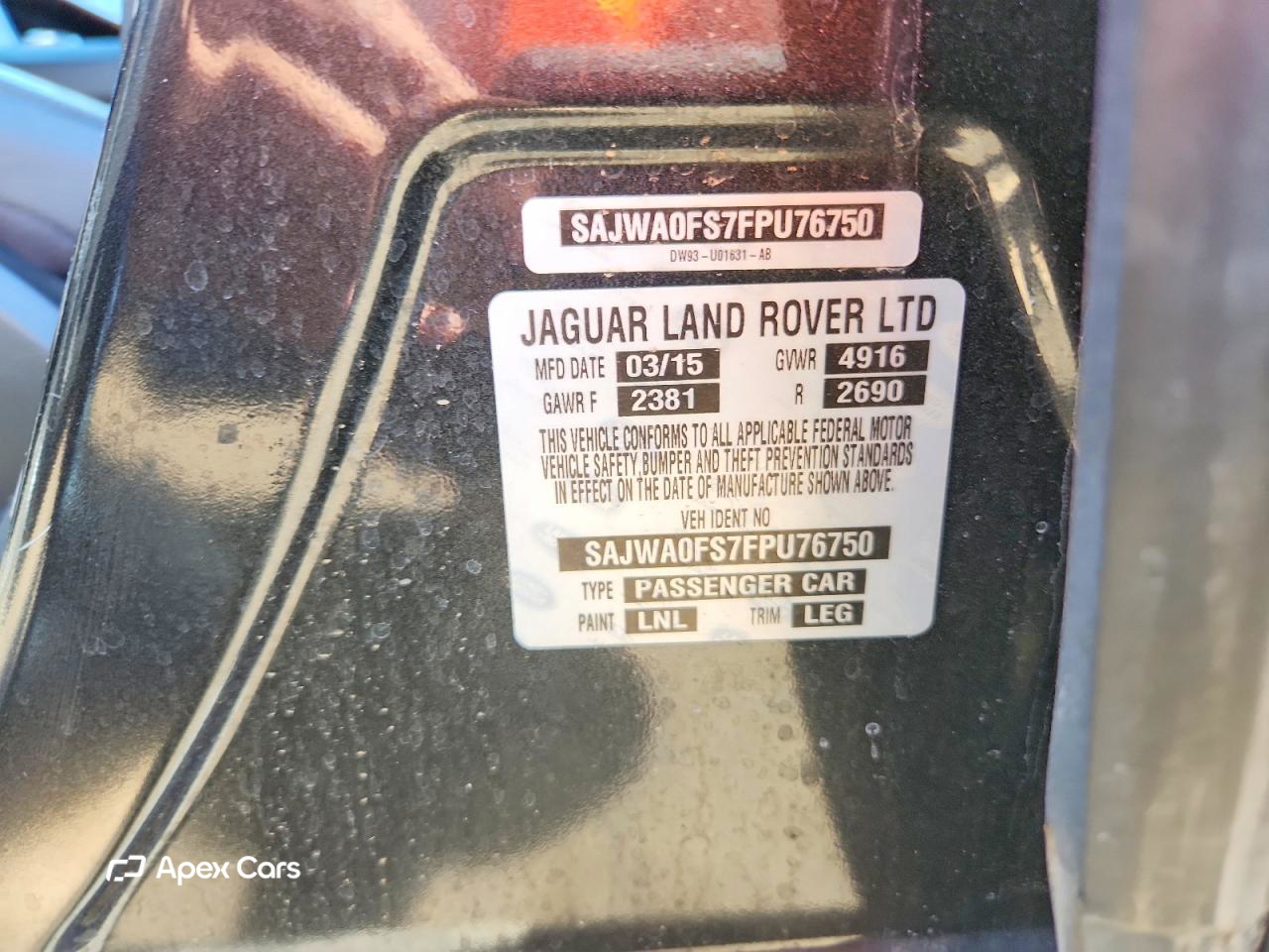 Jaguar XF 2015