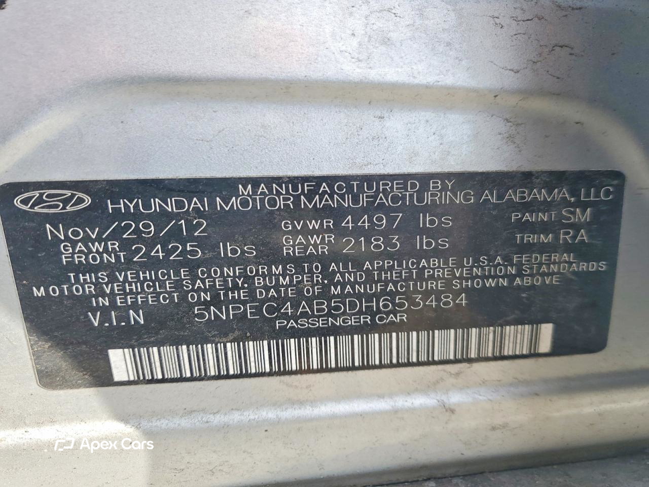 Hyundai Sonata 2013