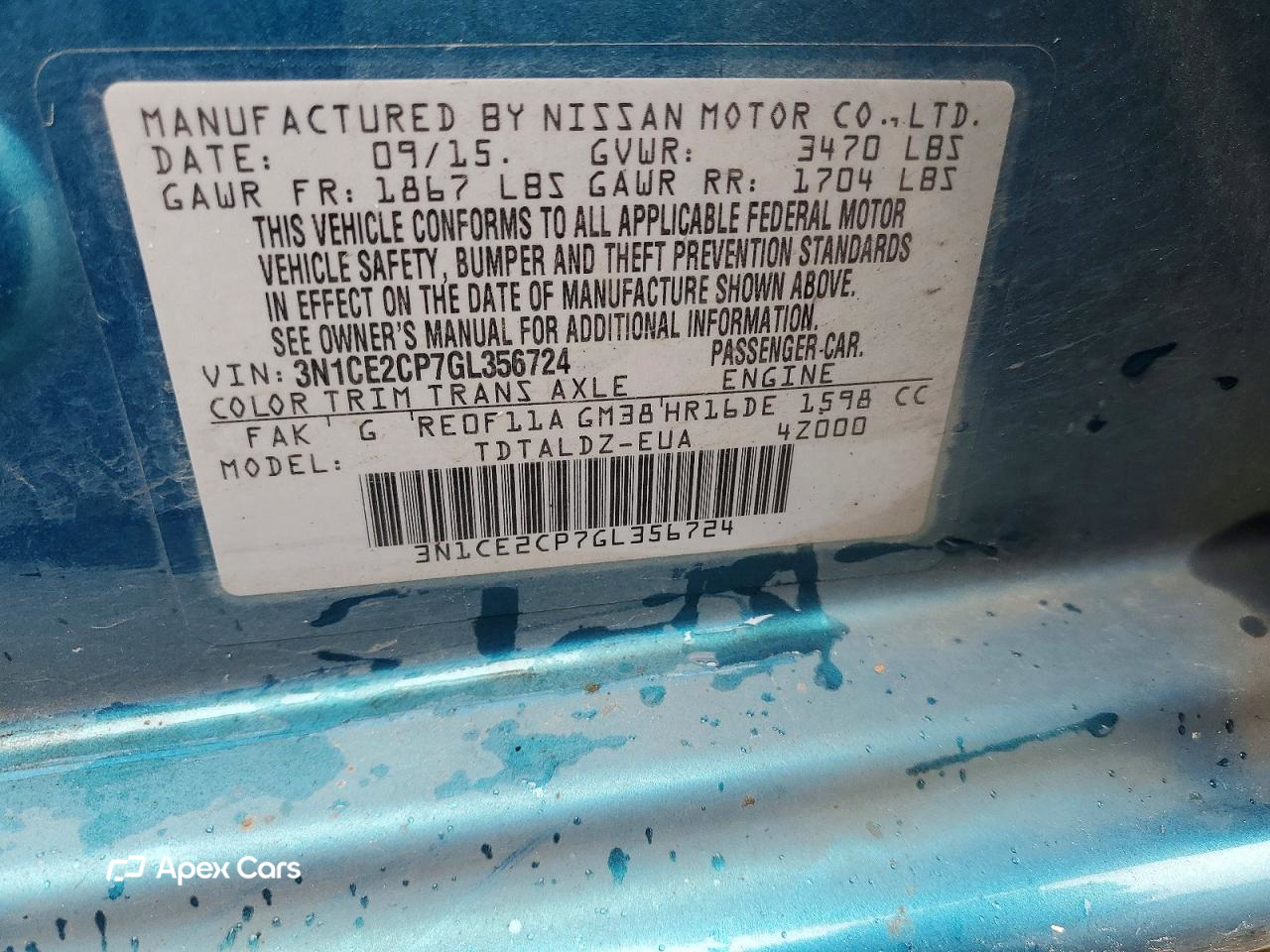 Nissan Versa 2016