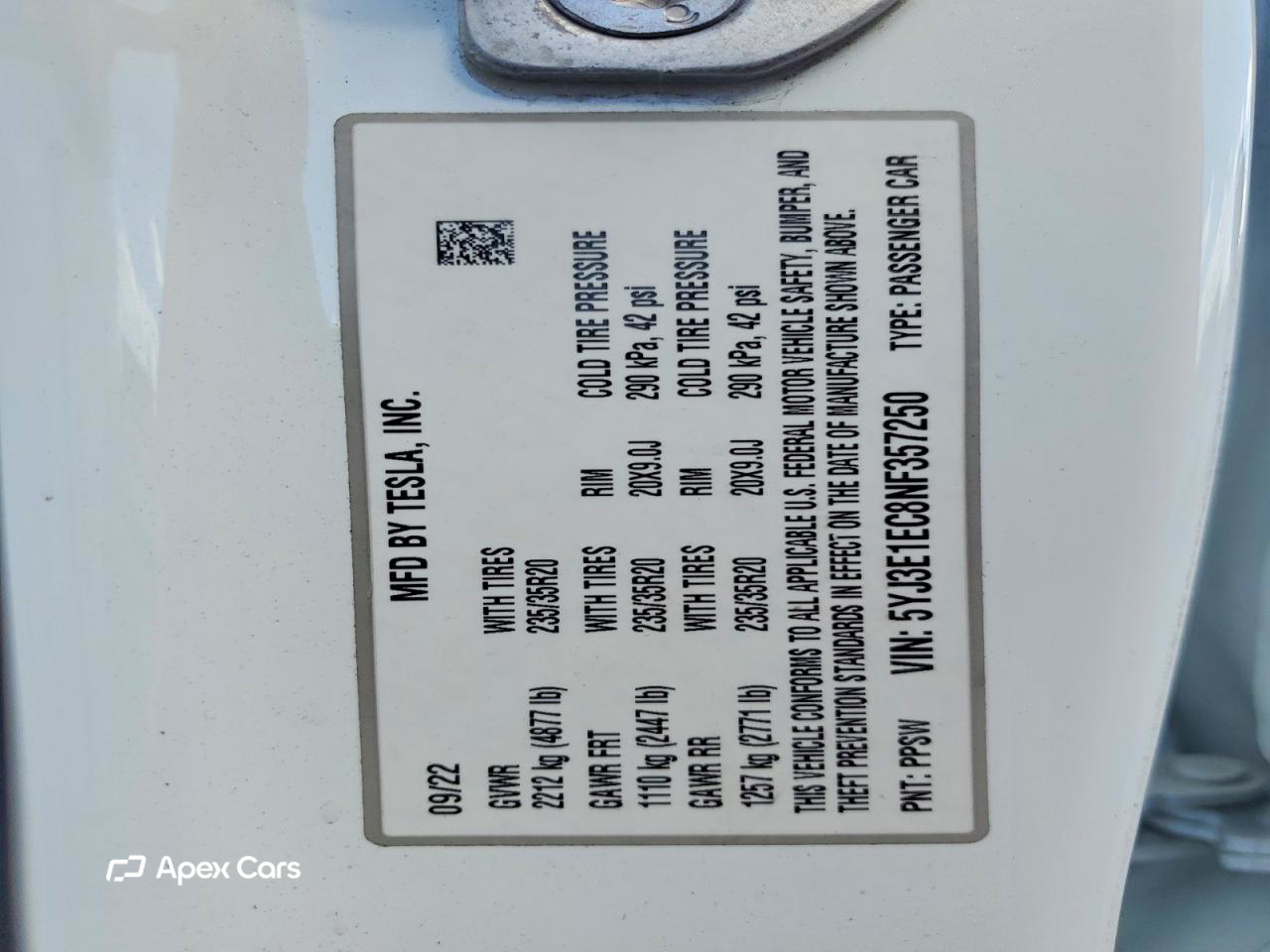 Tesla Model 3 2022