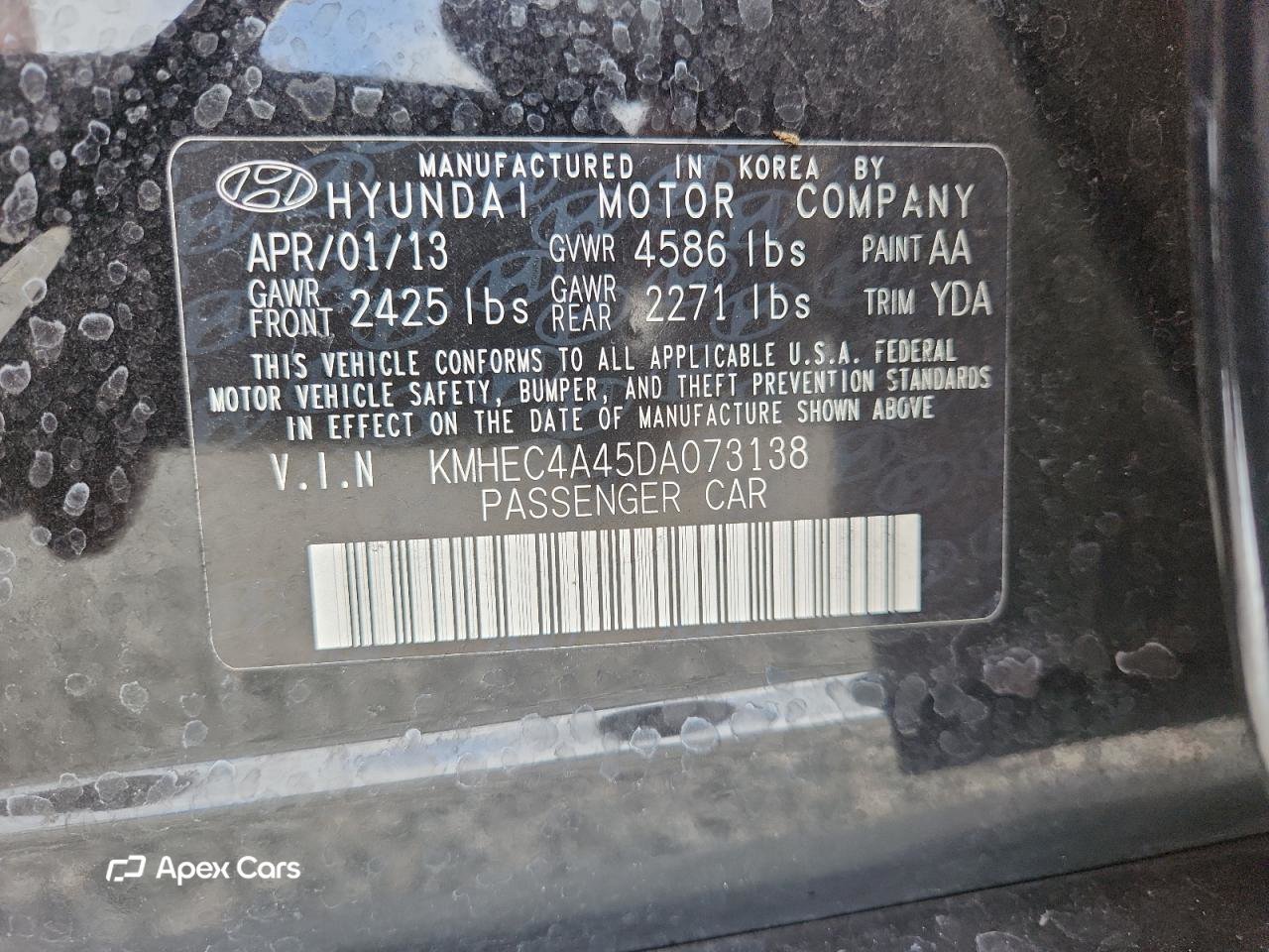 Hyundai Sonata 2013