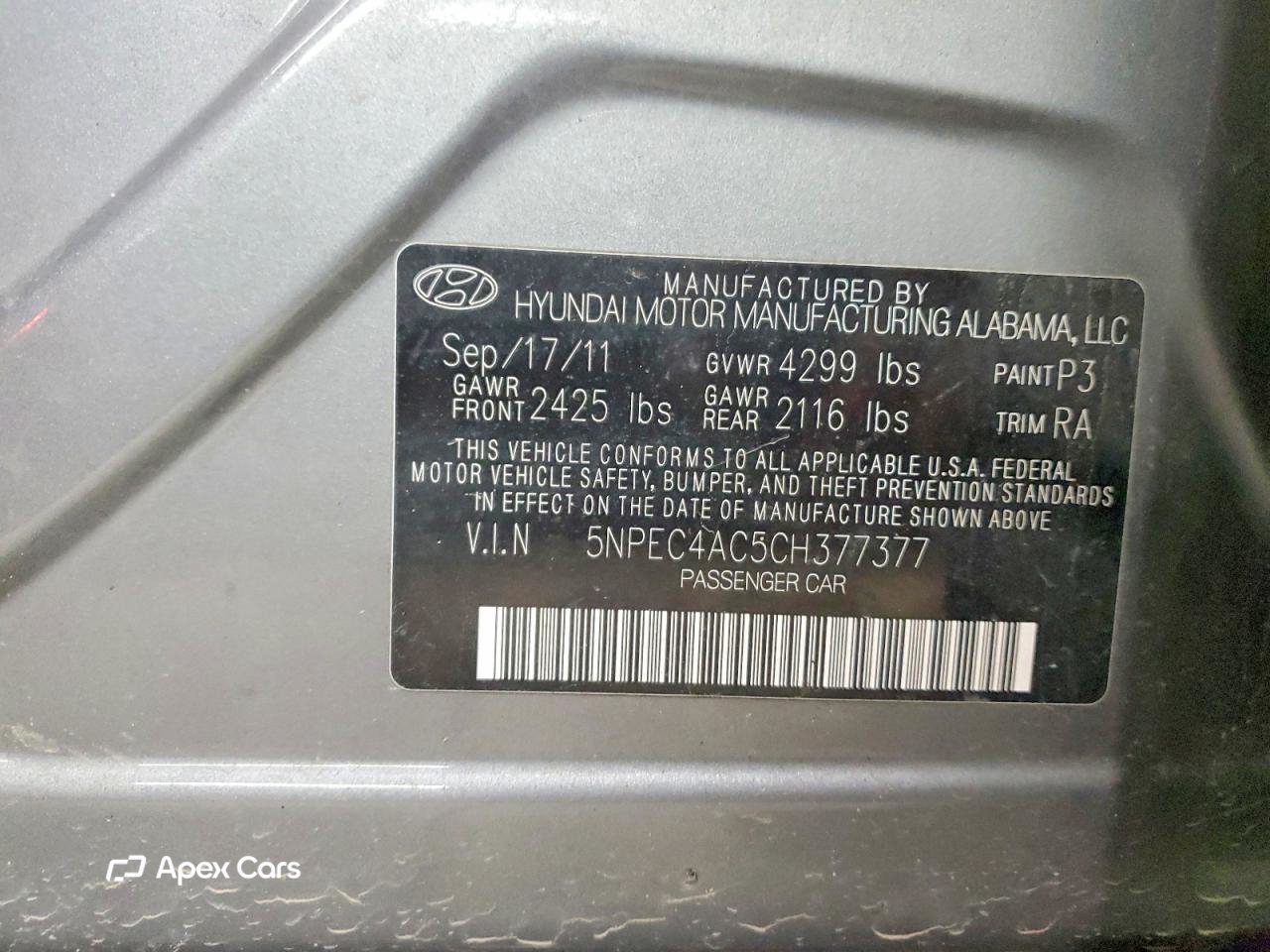 Hyundai Sonata 2012