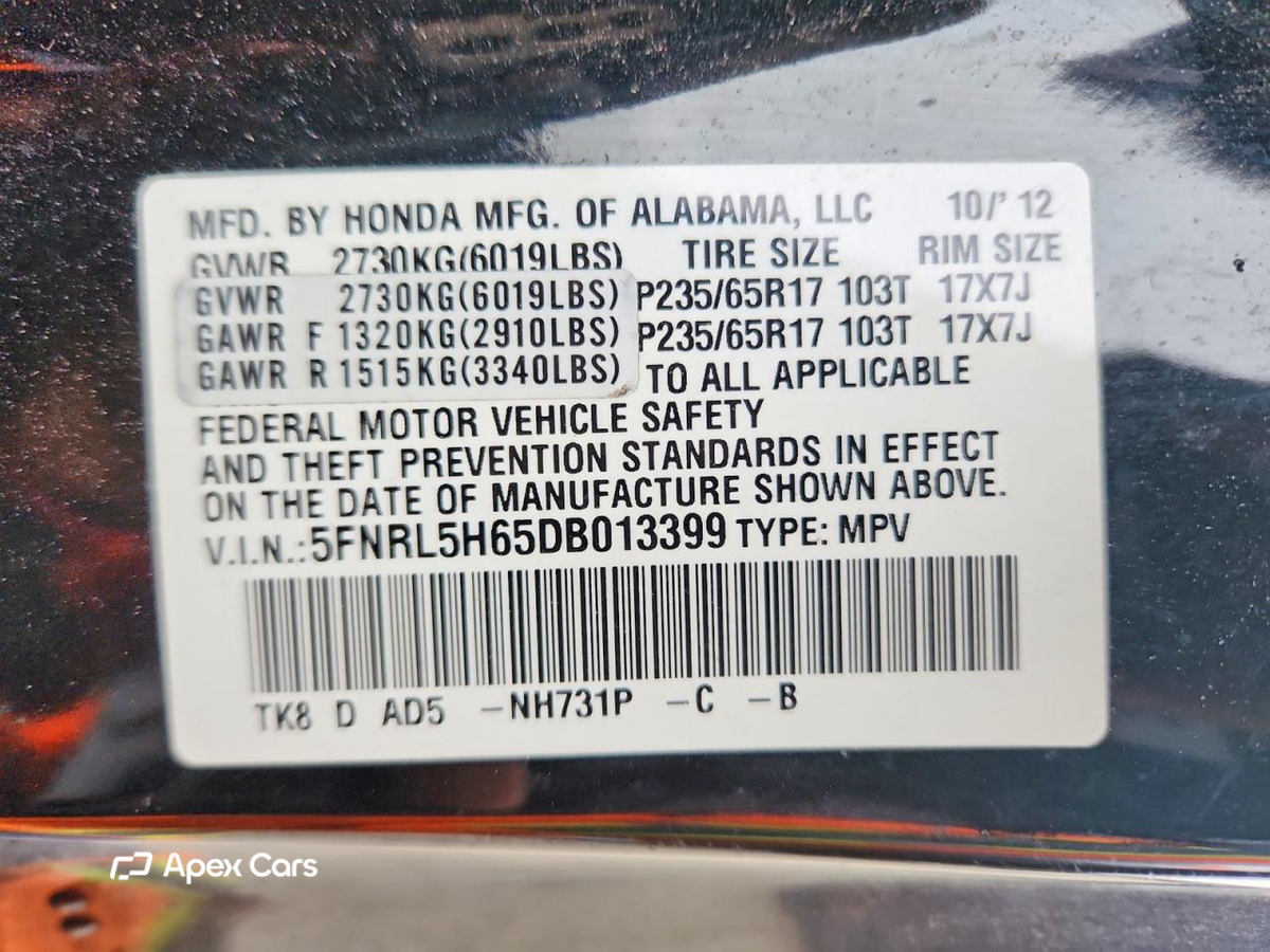 Honda Odyssey 2013