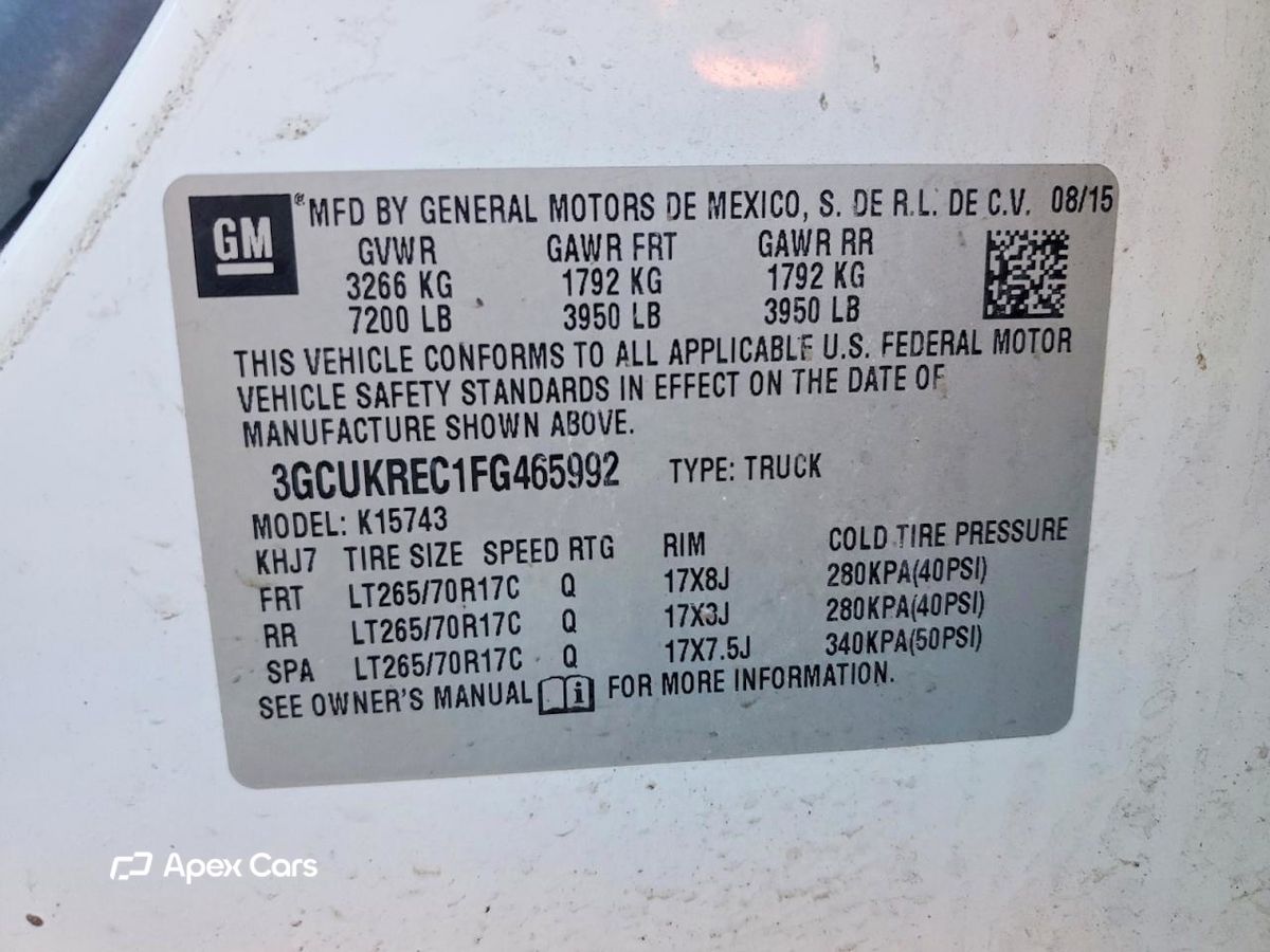 Chevrolet Silverado 2015