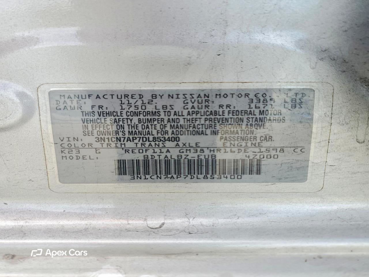Nissan Versa 2013