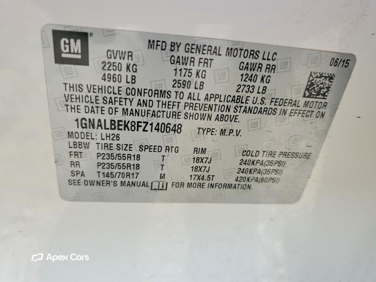 Chevrolet Equinox 2015