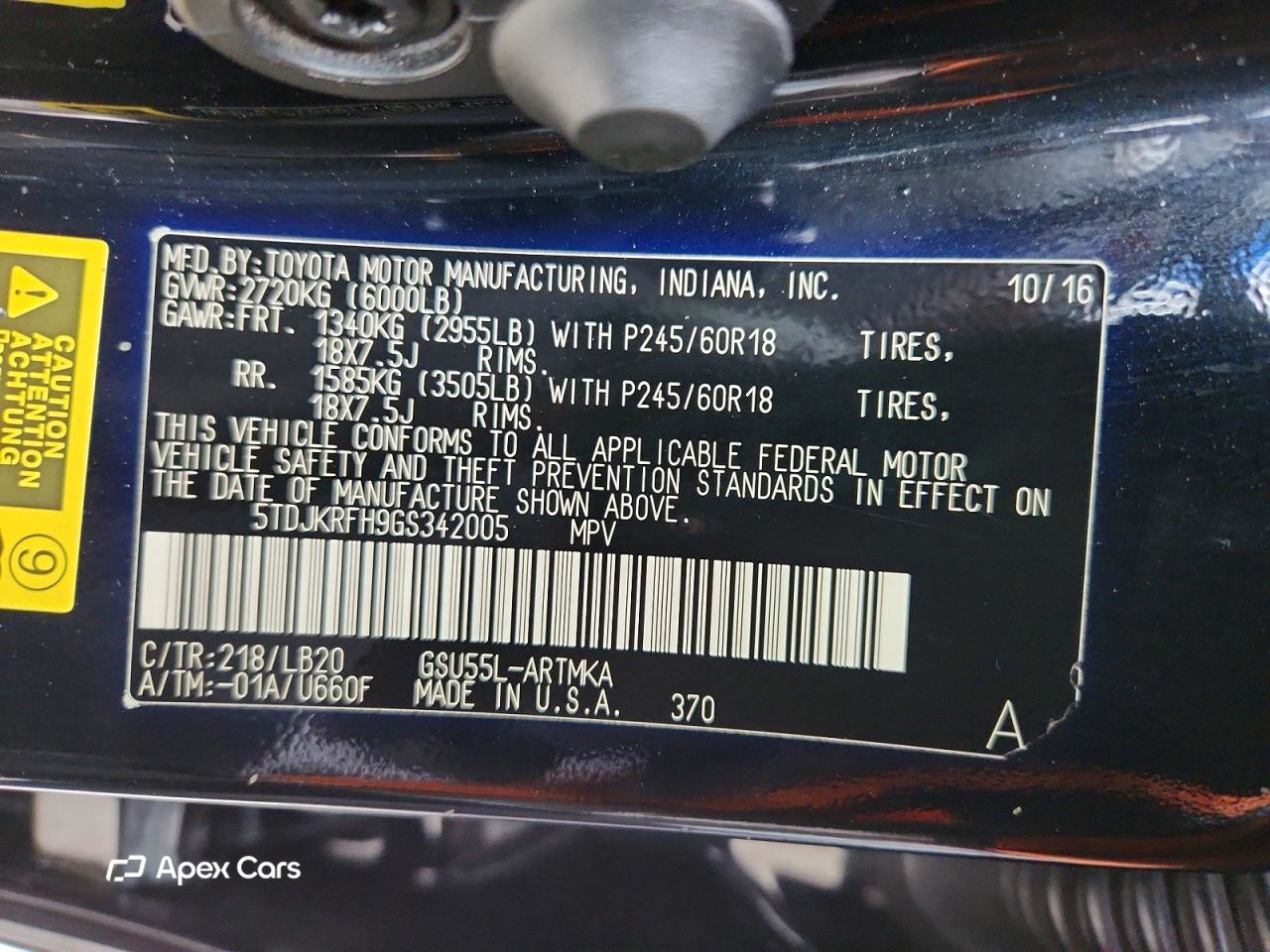 Toyota Highlander 2016
