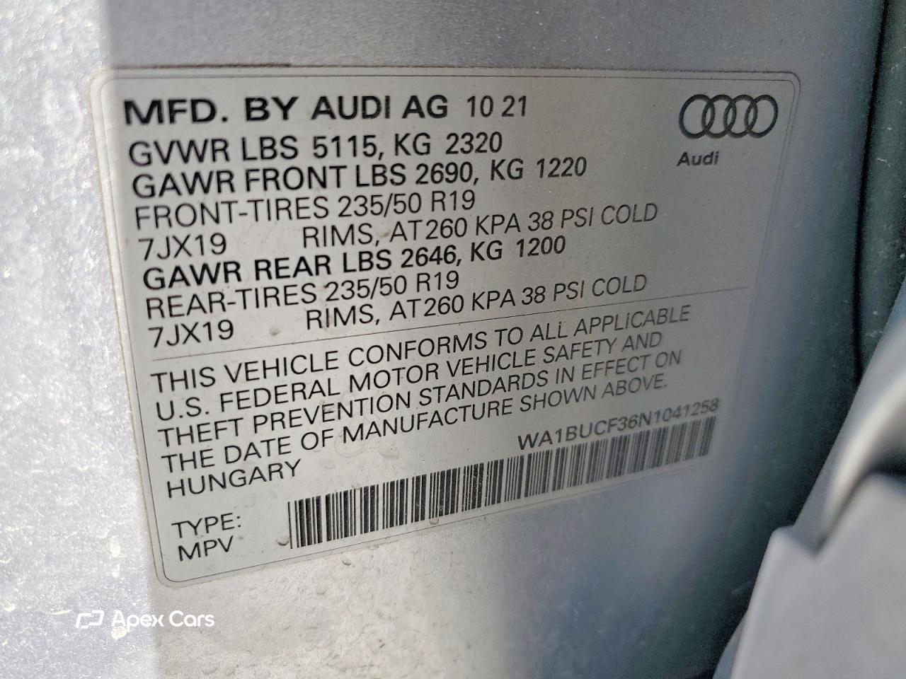 Audi Q3 2022