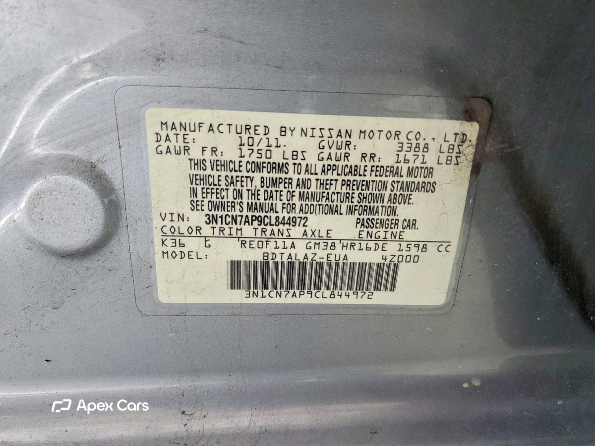 Nissan Versa 2012