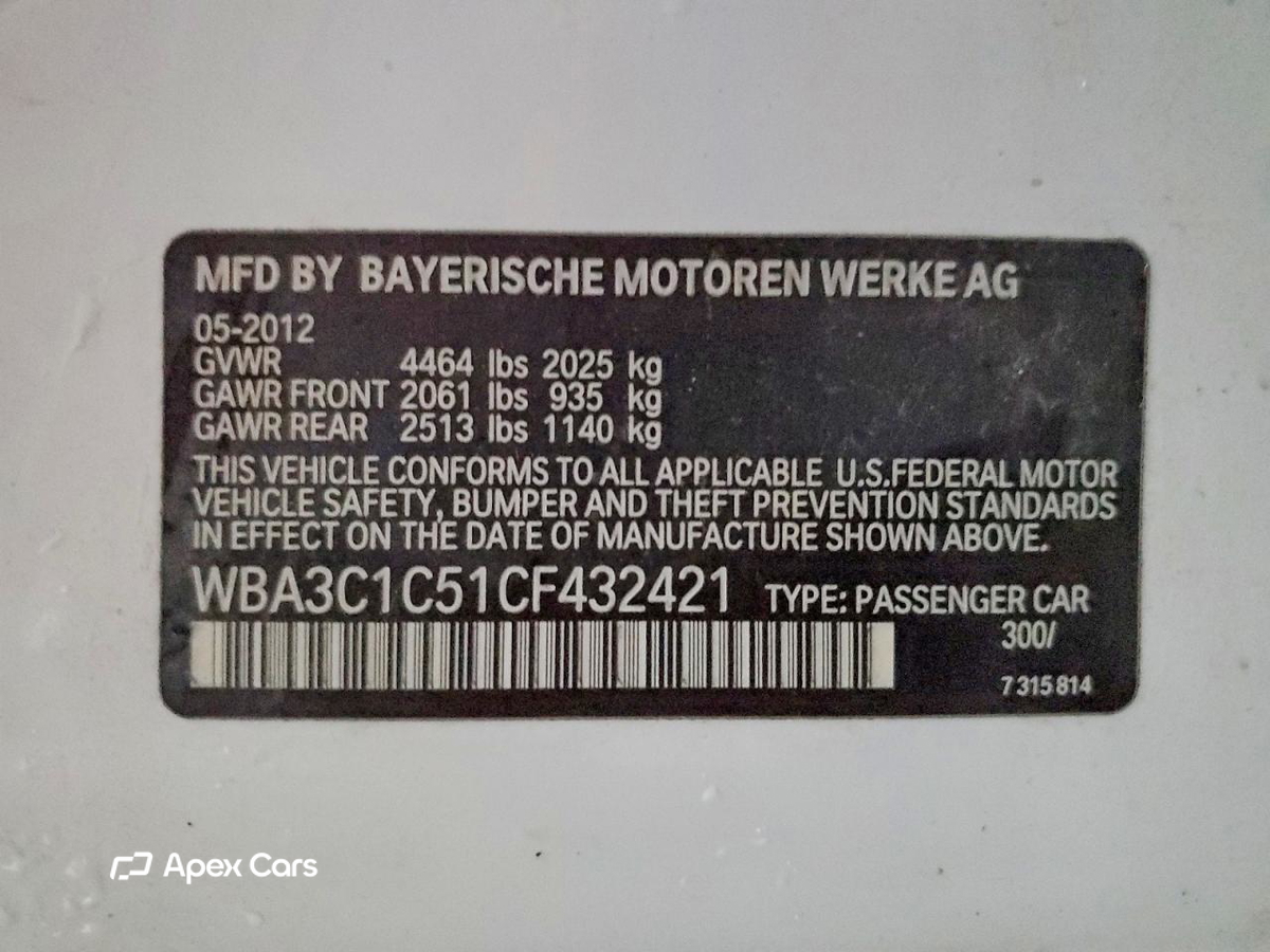 BMW Series 3 2012