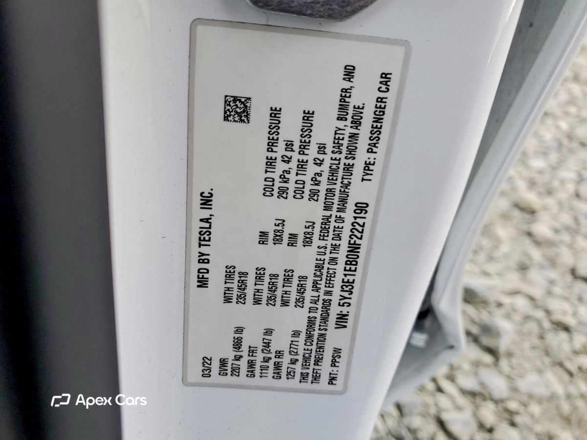 Tesla Model 3 2022
