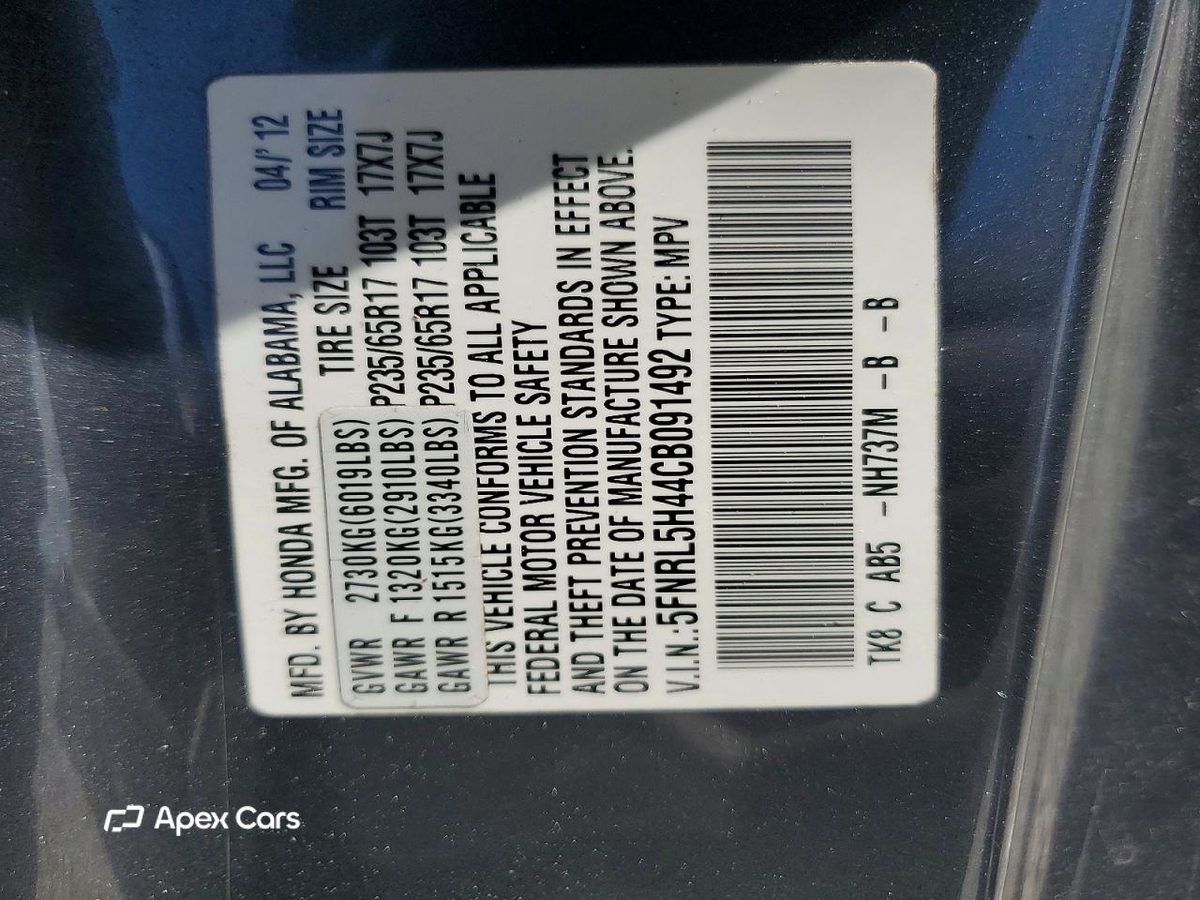 Honda Odyssey 2012