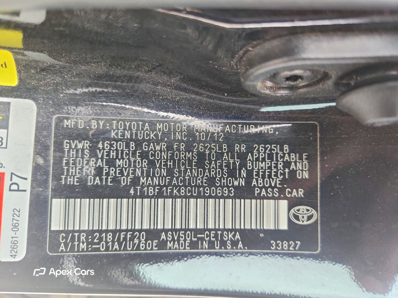 Toyota Camry 2012