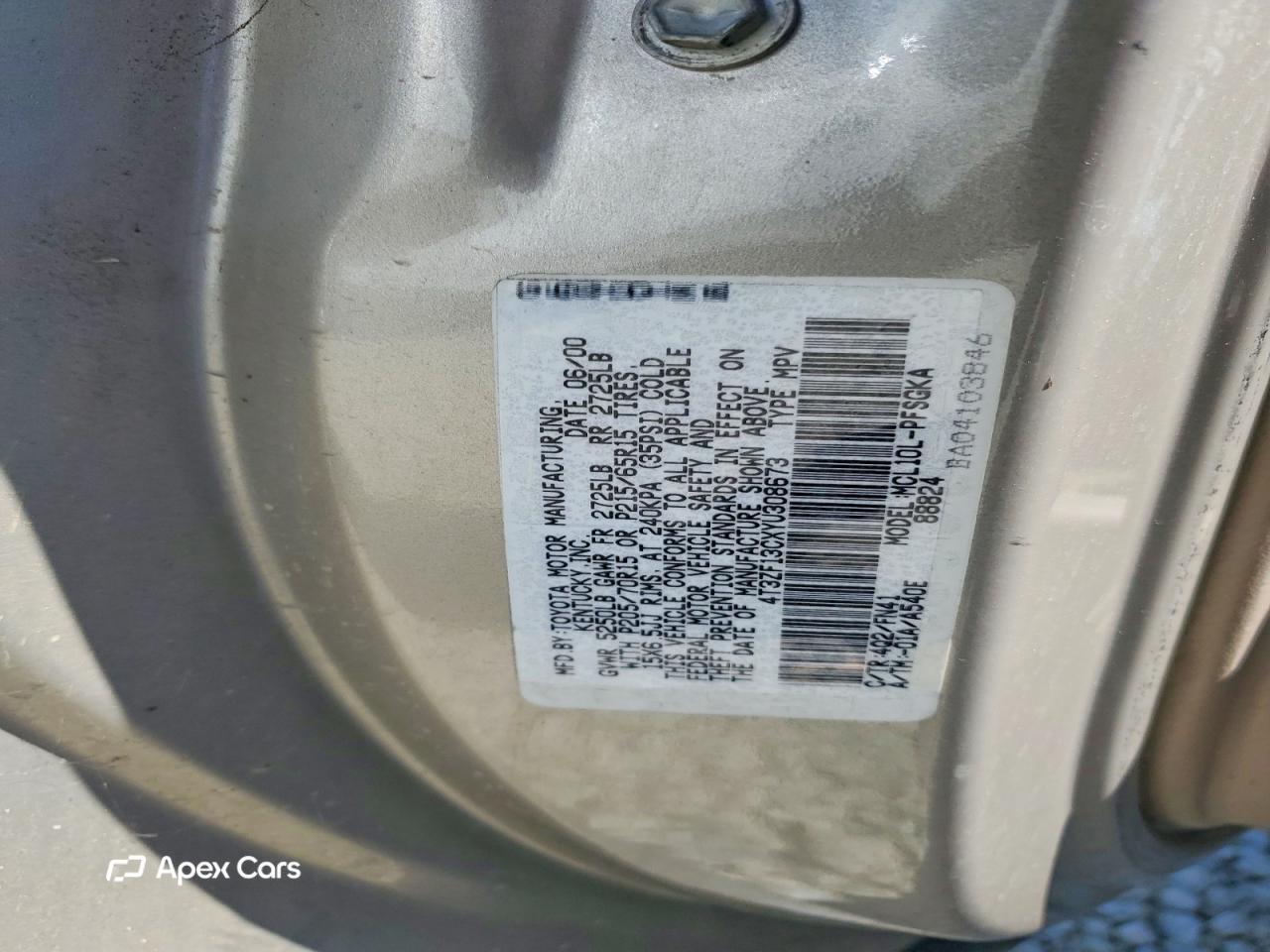 Toyota Sienna 2000