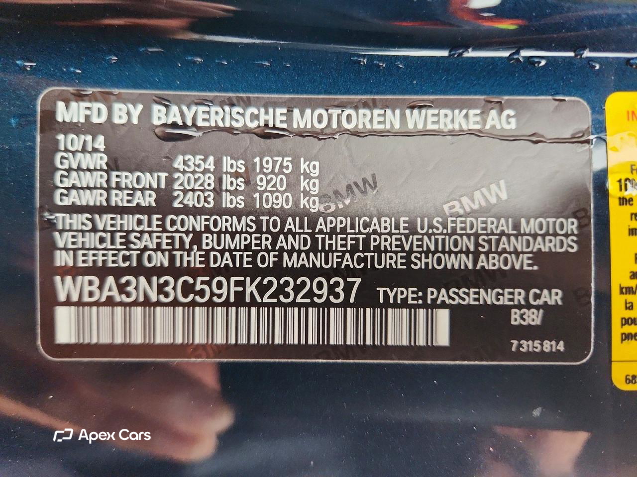 BMW Series 4 2015