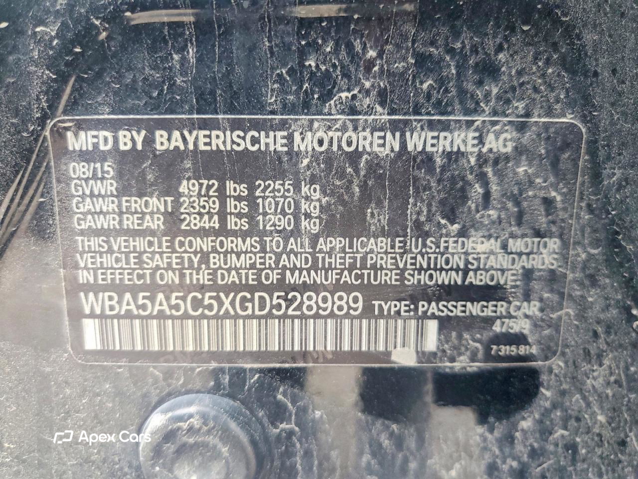 BMW Series 5 2016