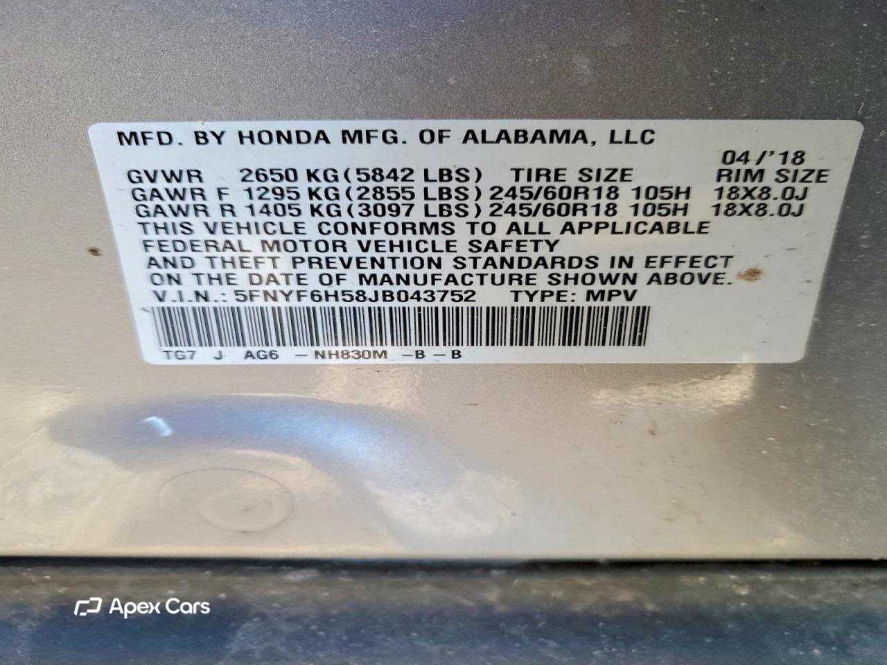 Honda Pilot 2018