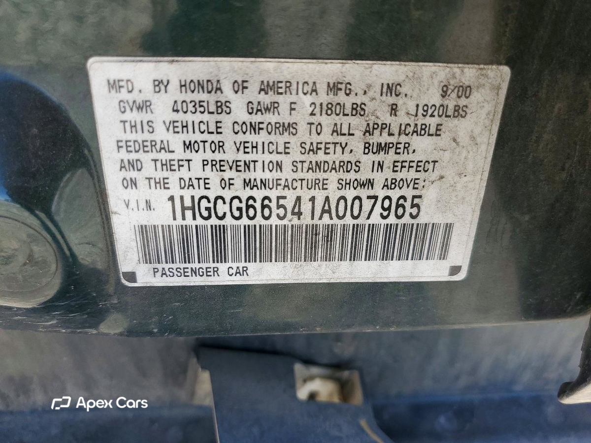 Honda Accord 2001