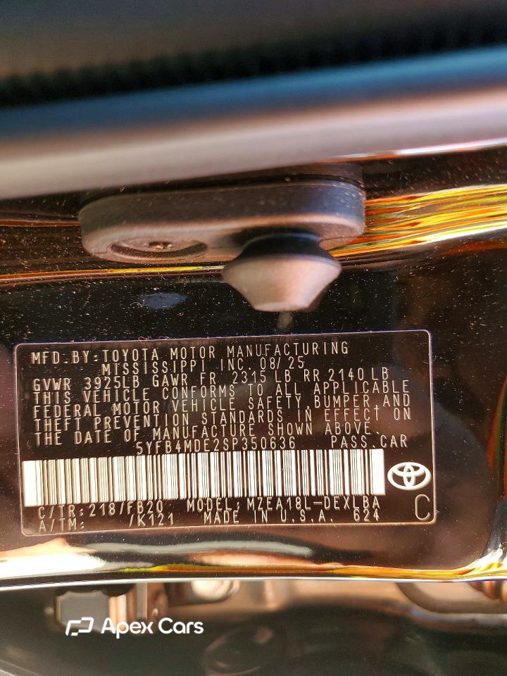 Toyota Corolla 2025