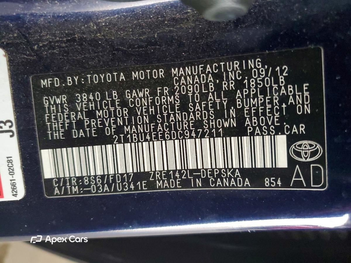 Toyota Corolla 2013