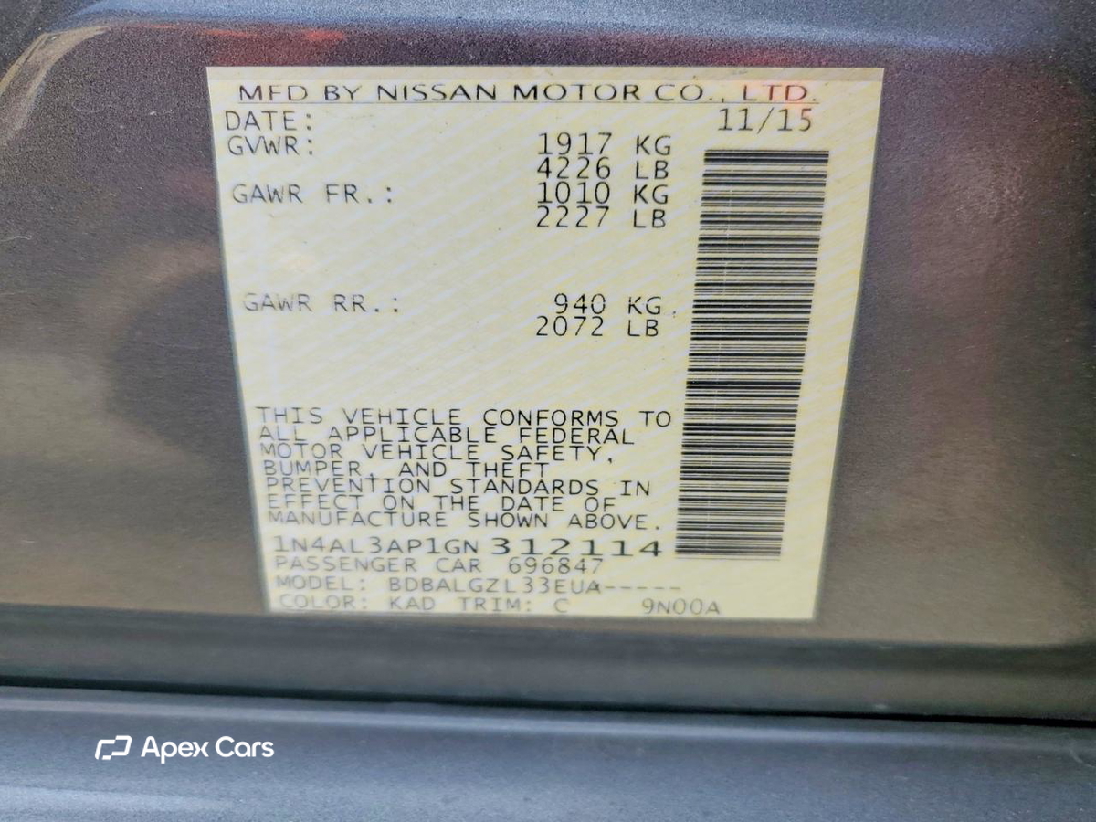 Nissan Altima 2016