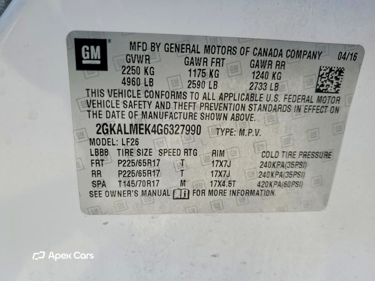 GMC Terrain 2016