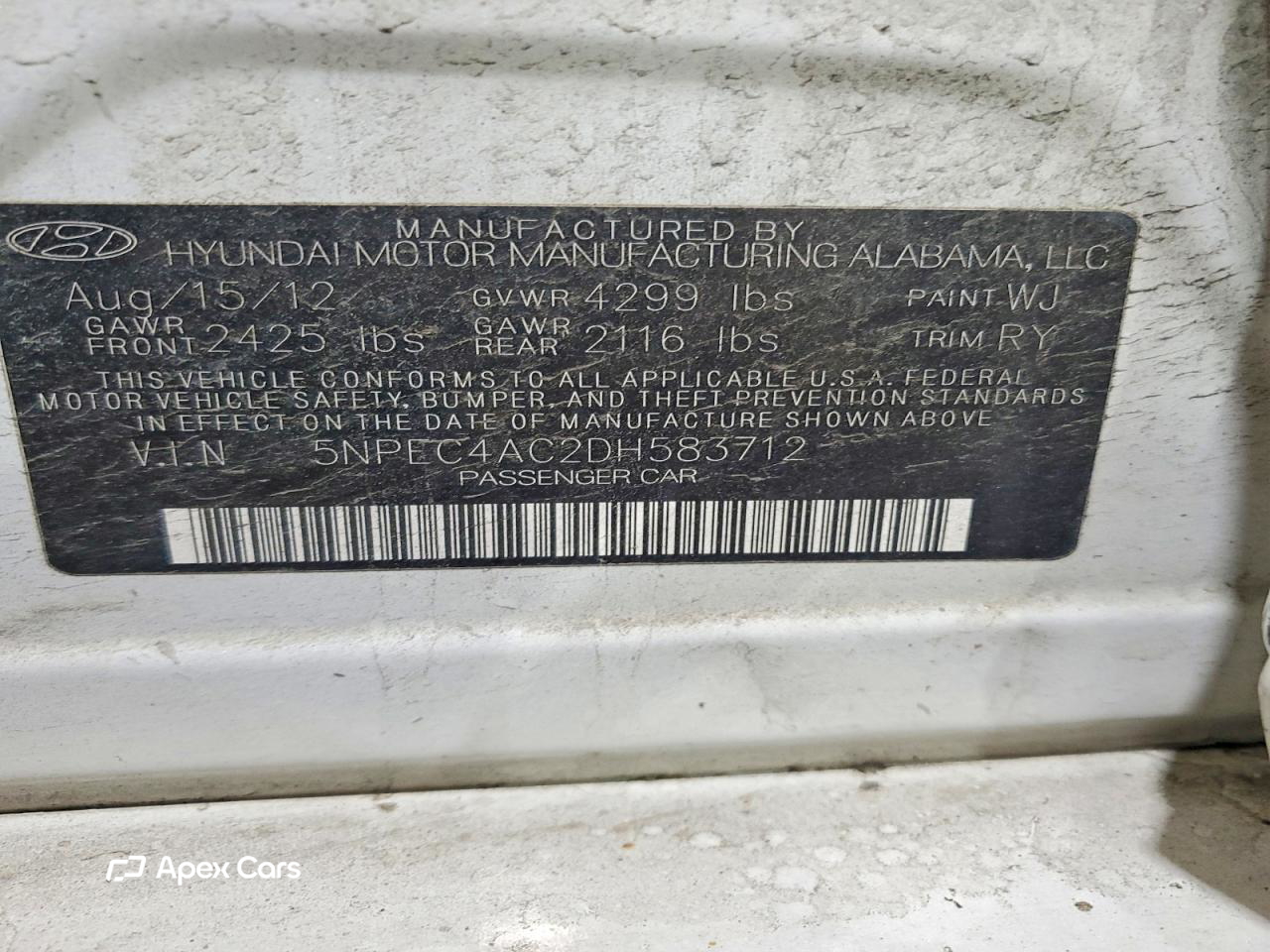 Hyundai Sonata 2013