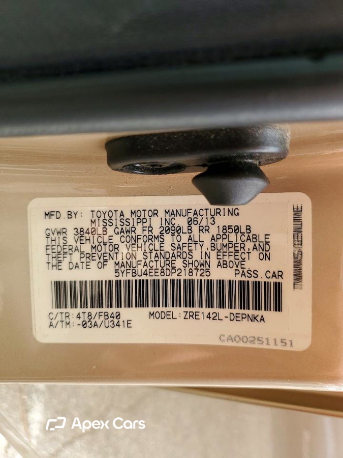 Toyota Corolla 2013