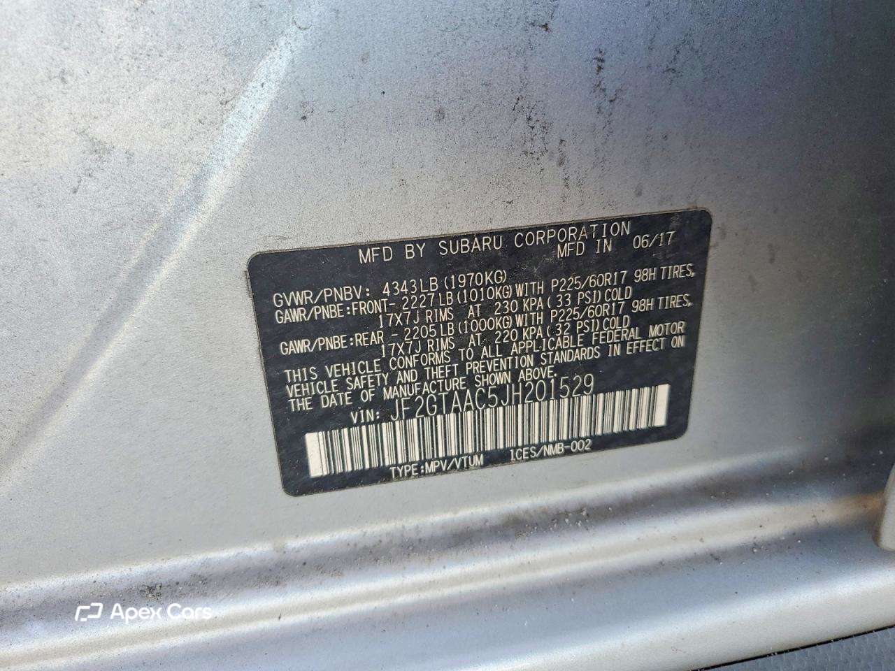 Subaru XV 2018