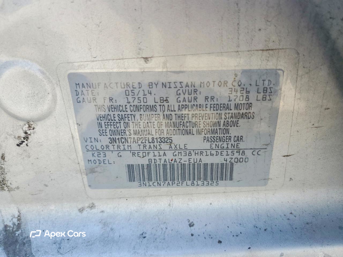 Nissan Versa 2015