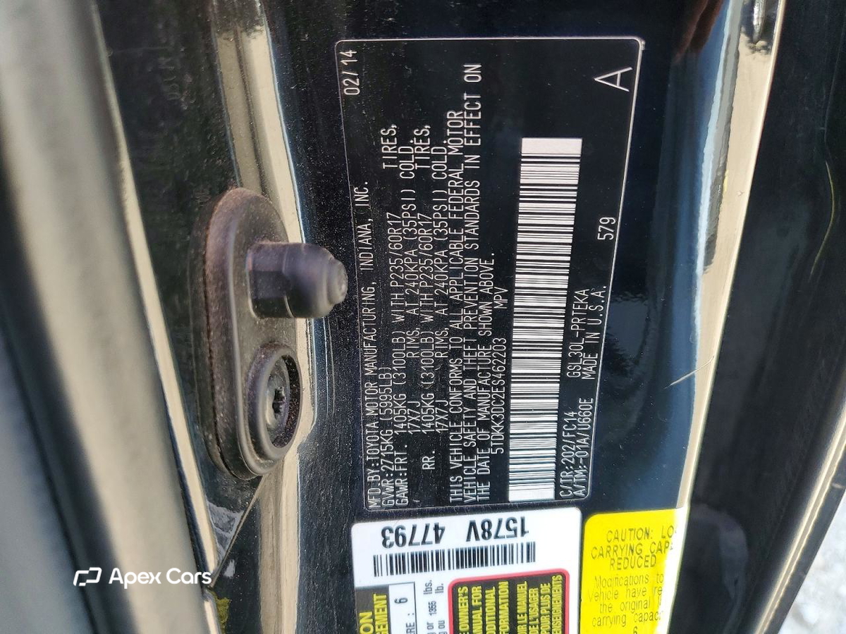 Toyota Sienna 2014