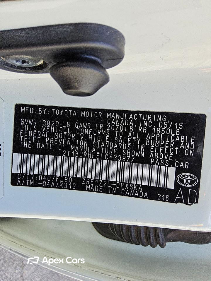 Toyota Corolla 2015