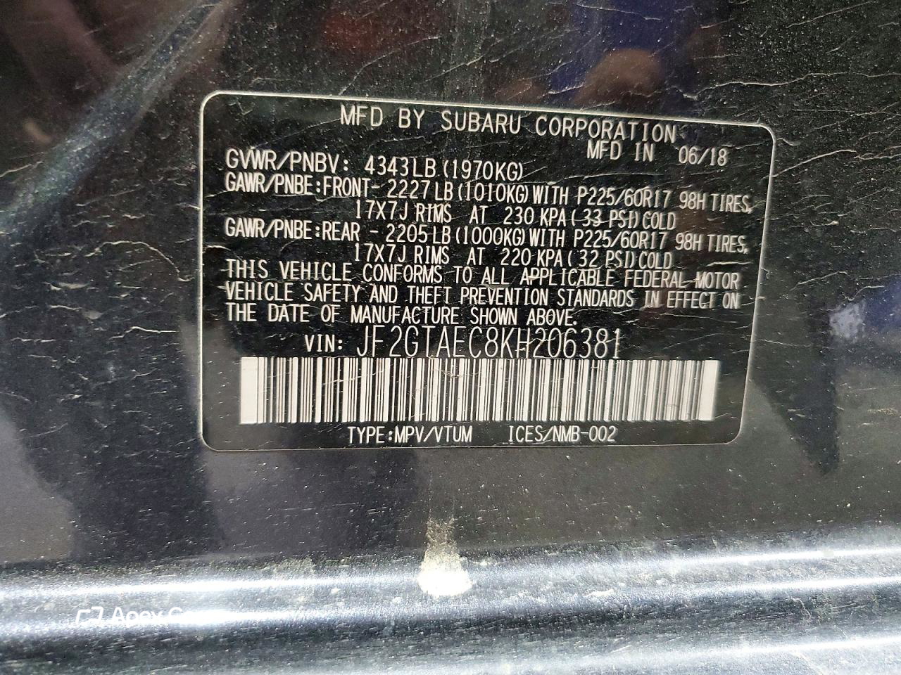 Subaru XV 2019