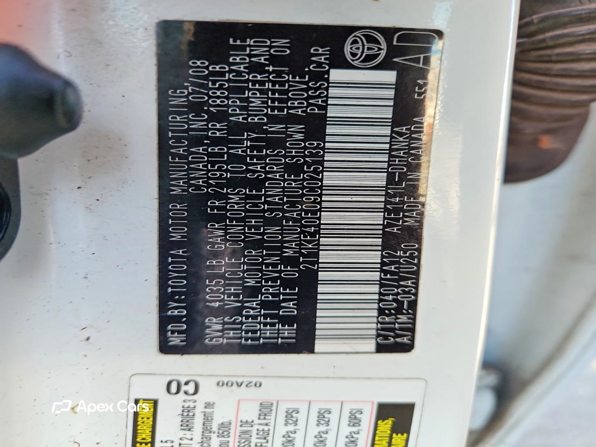 Toyota Matrix 2009