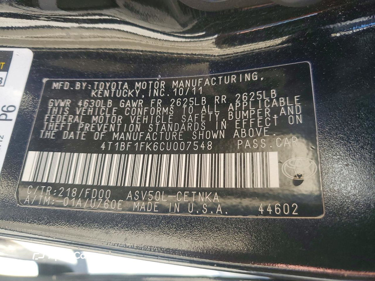 Toyota Camry 2012
