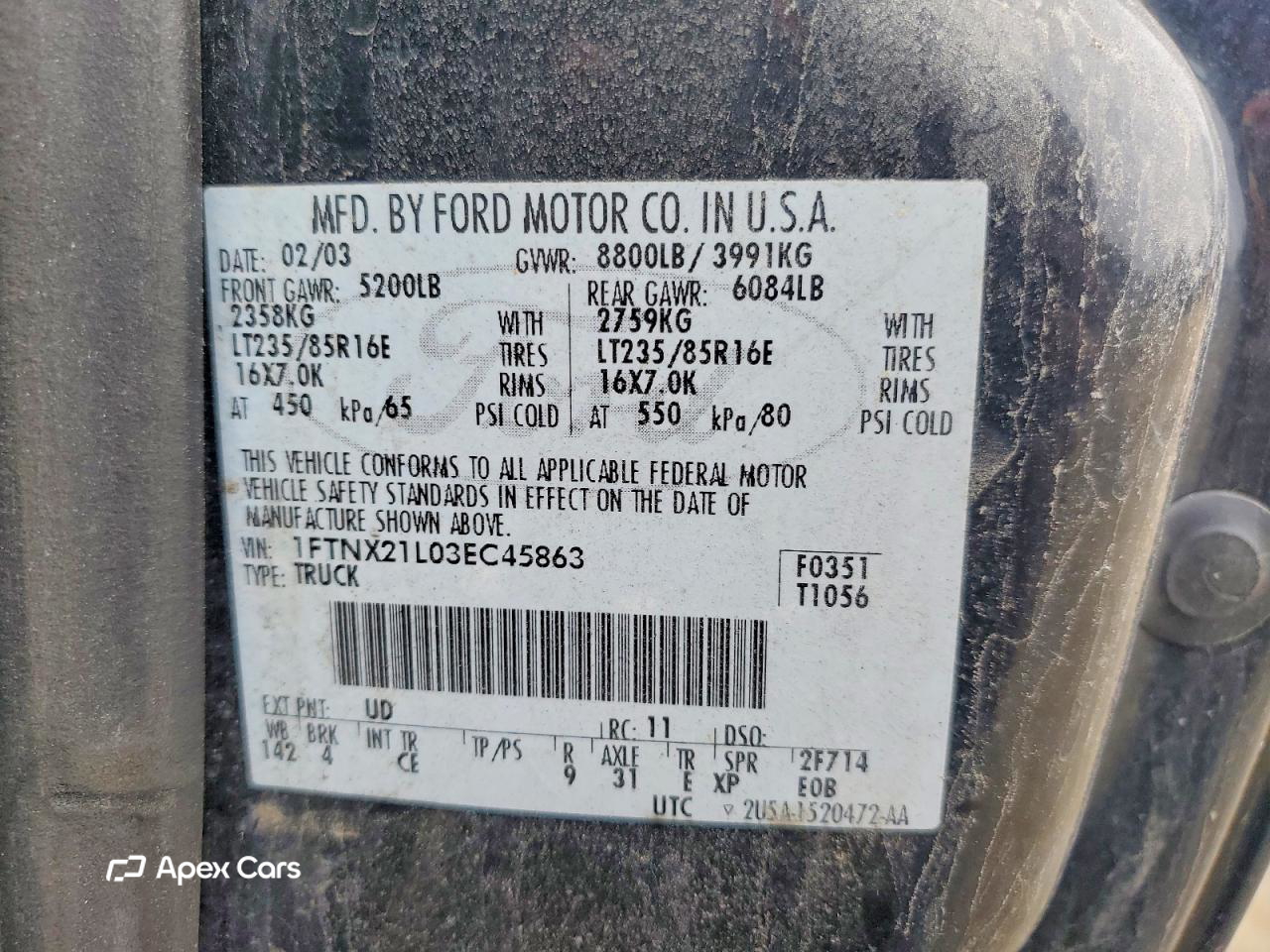 Ford F250 2003