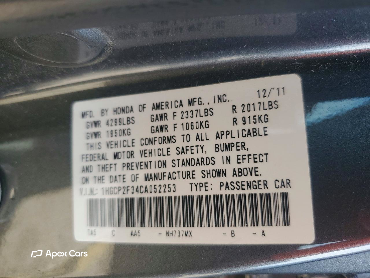 Honda Accord 2012