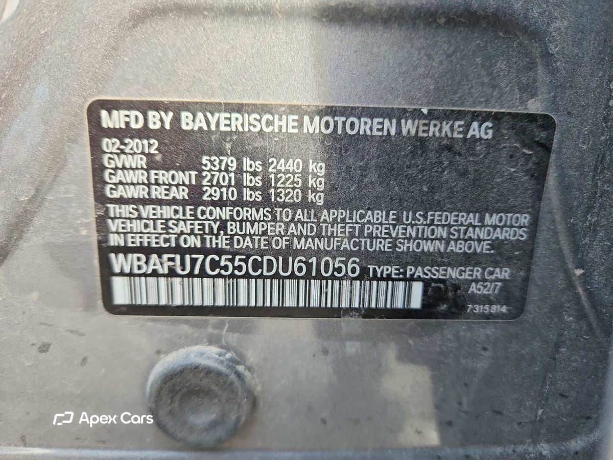 BMW Series 5 2012