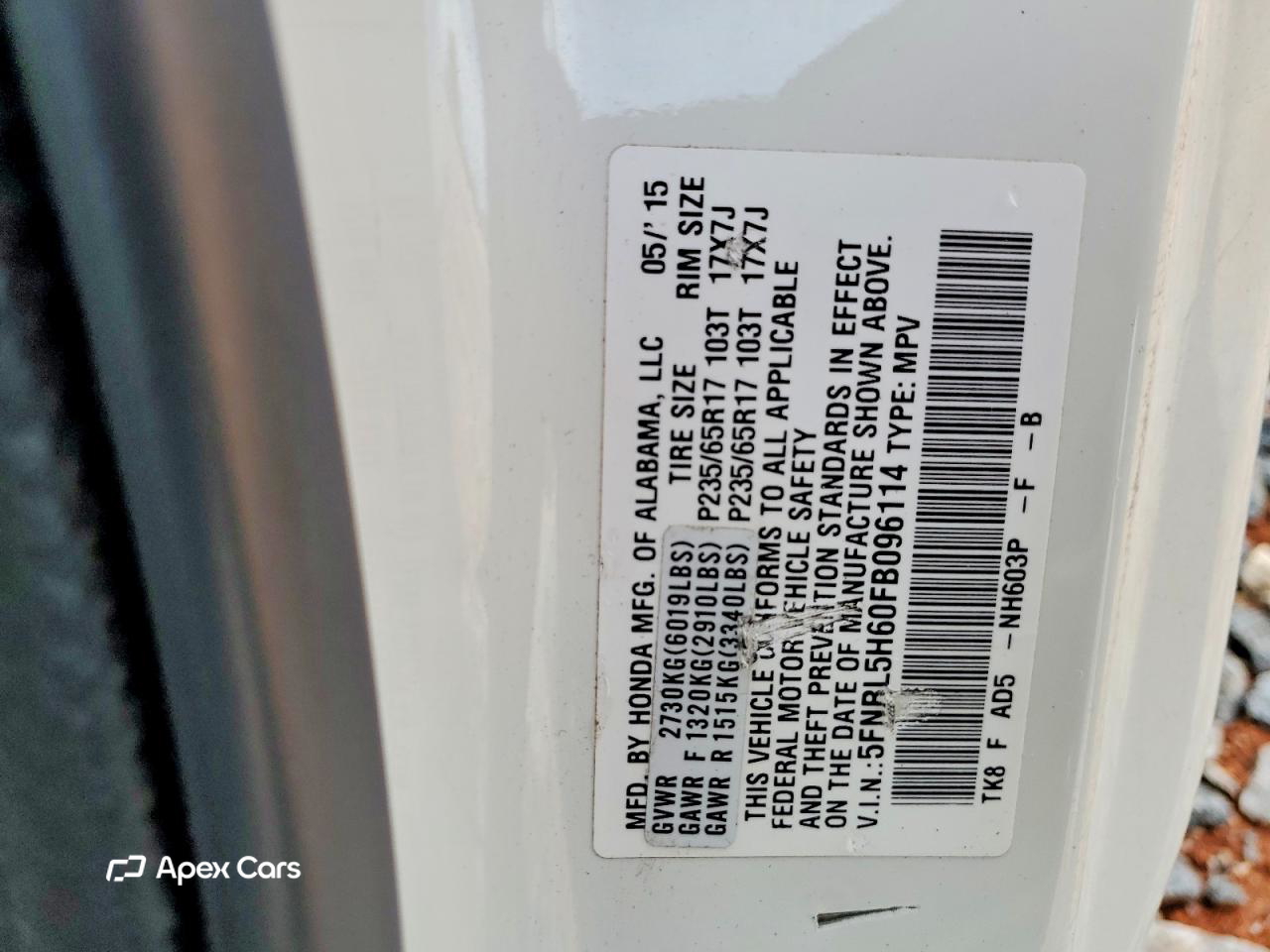 Honda Odyssey 2015