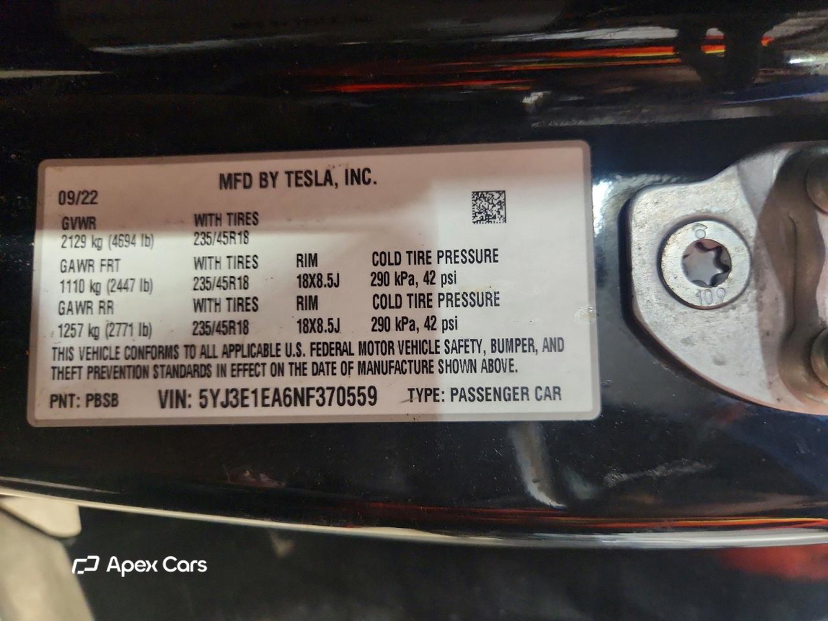 Tesla Model 3 2022