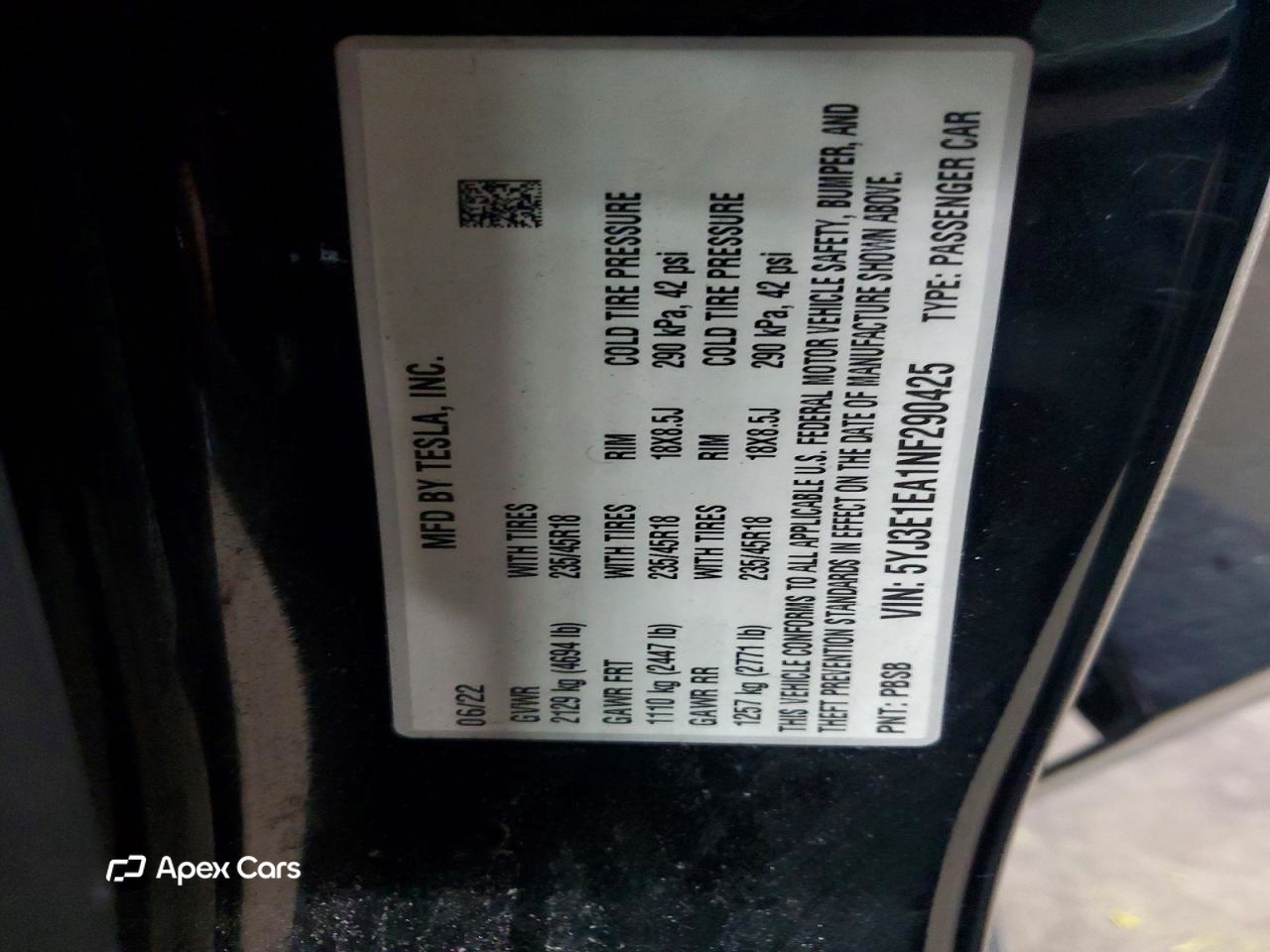 Tesla Model 3 2022
