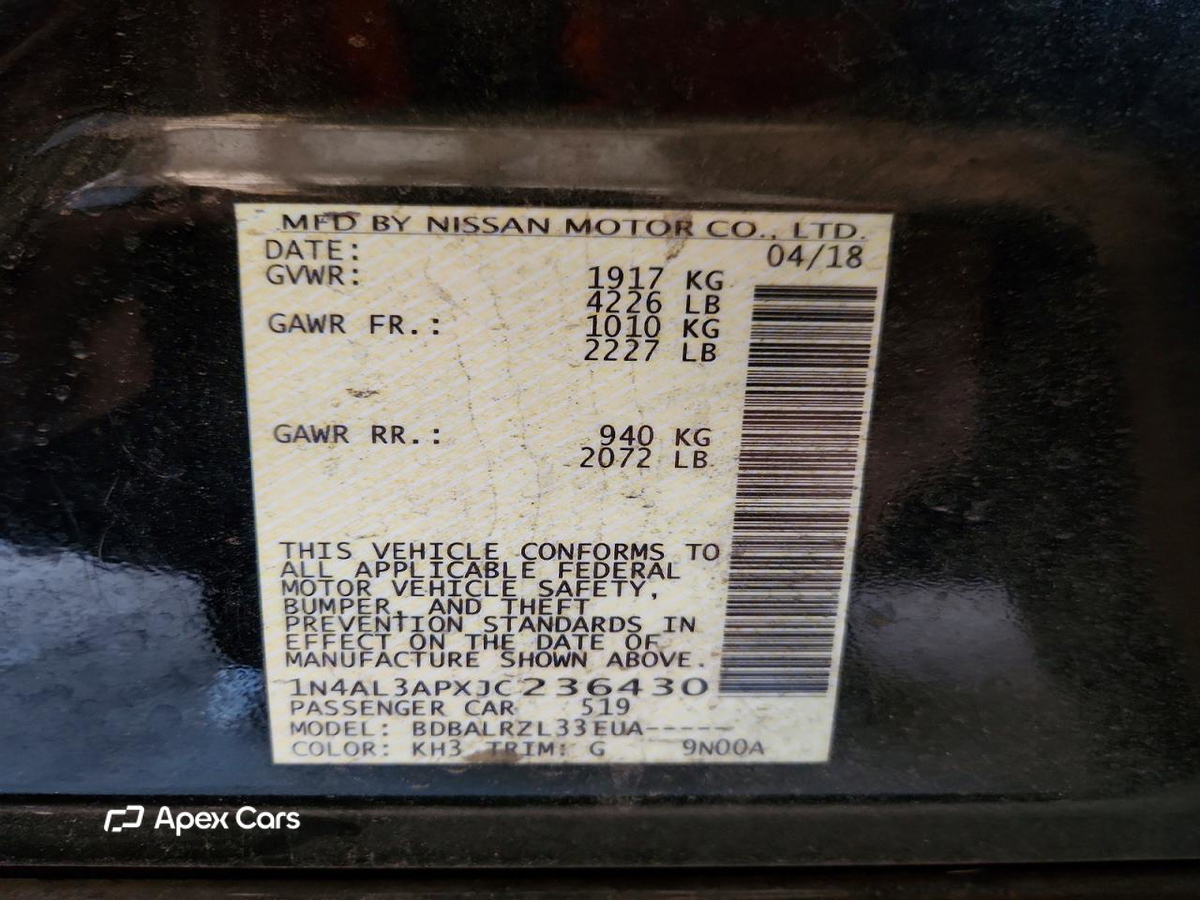 Nissan Altima 2018