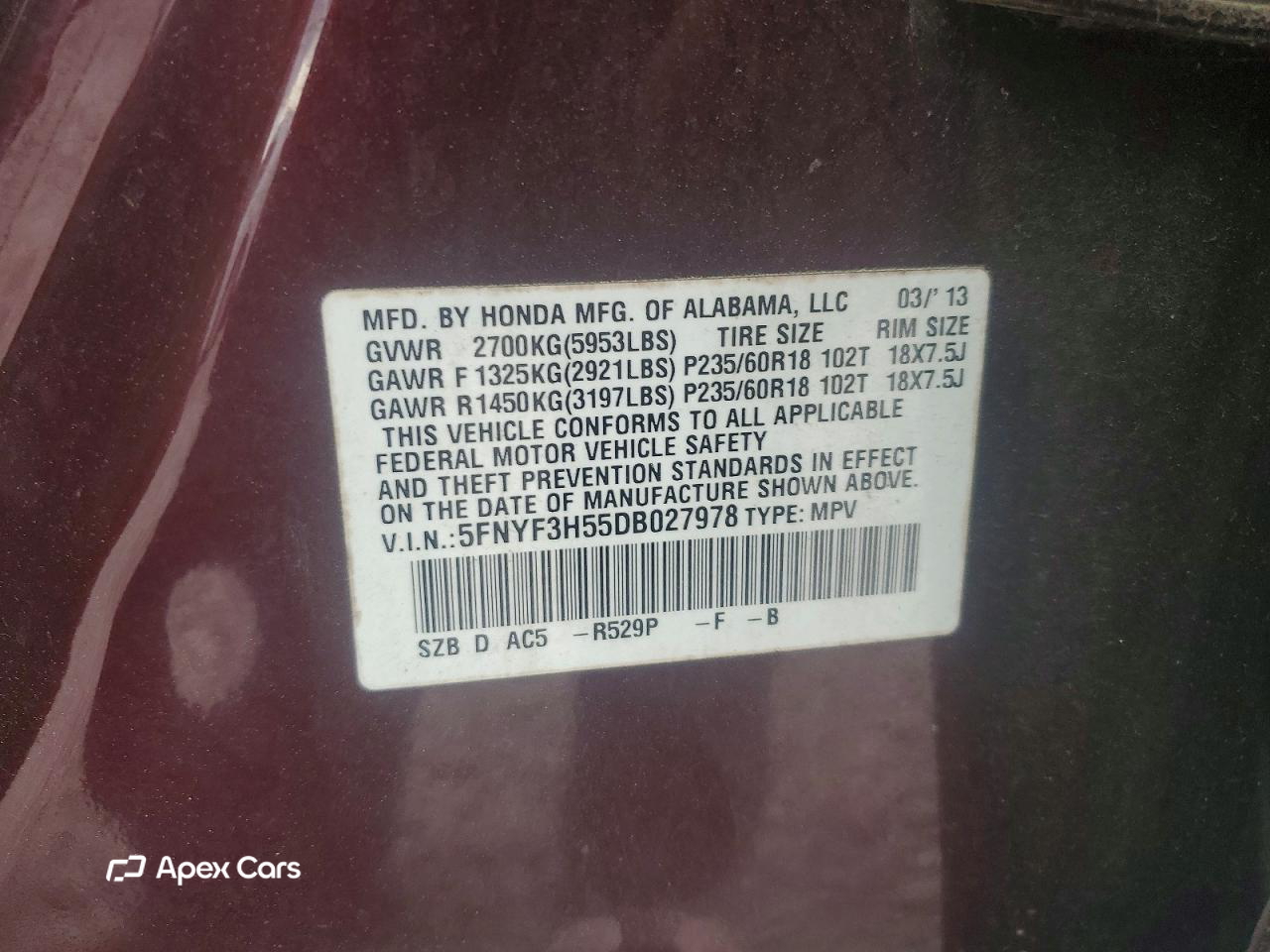 Honda Pilot 2013