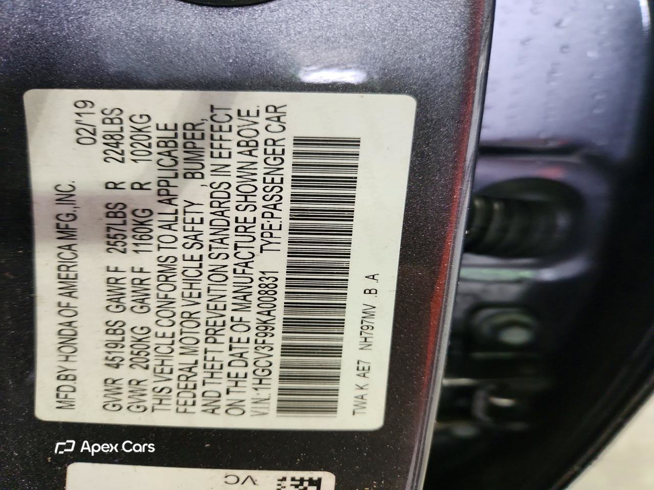 Honda Accord 2019