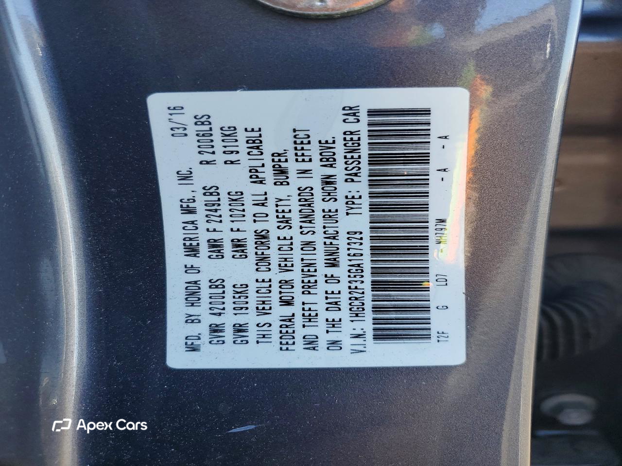 Honda Accord 2016