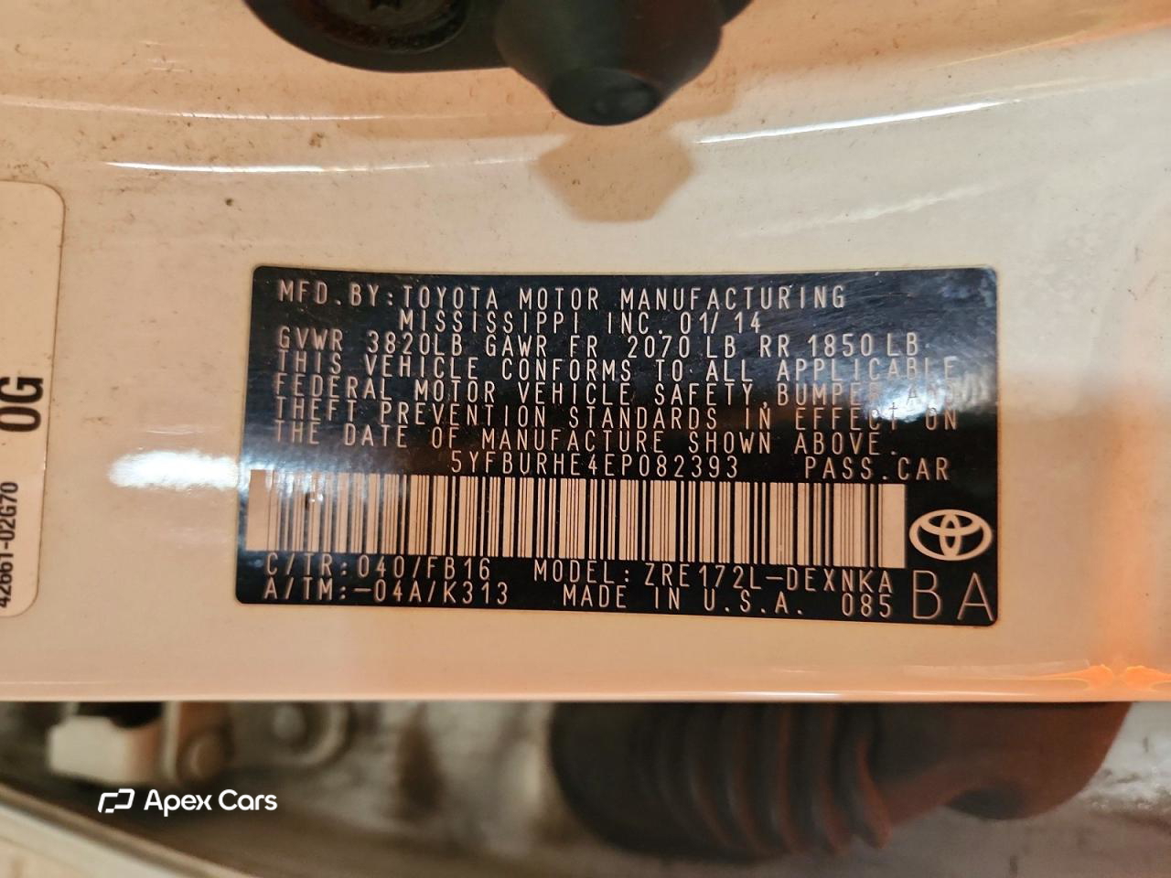 Toyota Corolla 2014